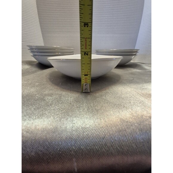 Three Castle China Garland Set Of 8 Dinner Bowls Pink Roses - Picture 5 of 7